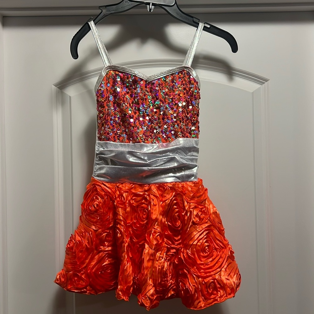 Orange and Silver Dress Costume